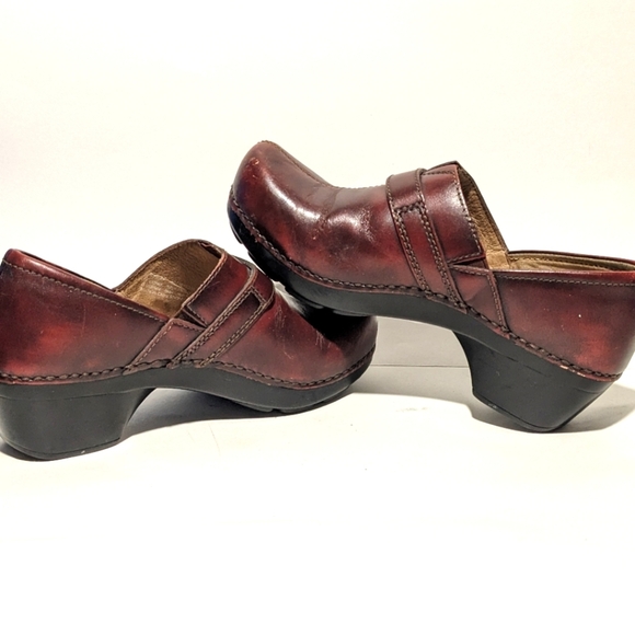 Danako Solstice Professional Clog Cordovan Maroon Oiled Red Mule Women's Size 37 - Picture 5 of 11